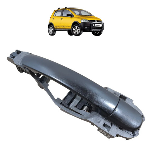 Maçaneta Externa Traseira Direita Vw Crossfox 2004 A 2010 Preto Traseira
