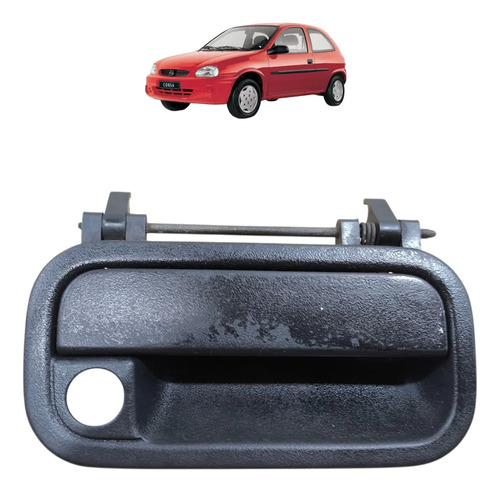 Maçaneta Porta Externa Dianteira Direita Corsa 1994 A 2002 Preto Dianteira