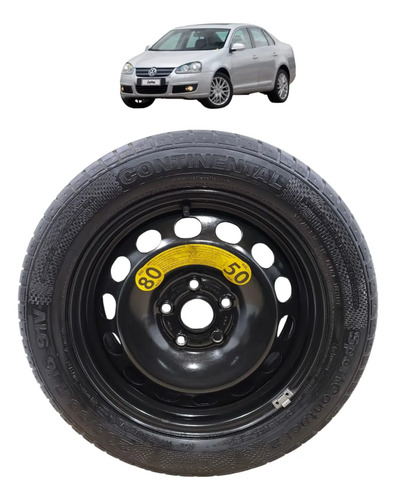 Roda Estepe Aro 16 5x112 Vw Jetta Variant 2007 2008 A 2010 Preto