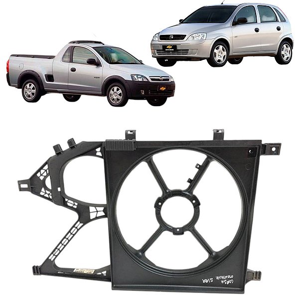 Defletor Ventoinha Gm Corsa Montana 2004 A 2009 Sem Ar