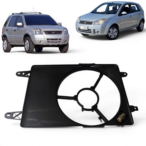 Defletor Radiador Ford Fiesta Ecosport 2003 A 2010 Com Ar