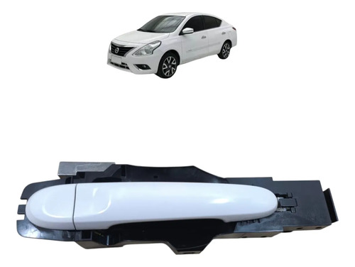 Maçaneta Externa Traseira Direita Nissan Versa 2015 A 2019 Branco Traseira