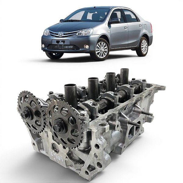 Cabeçote Motor Toyota Etios 1.3 16v 2013 2014 2015 2016