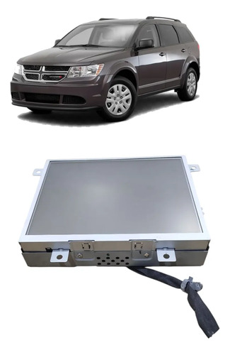 Tela Central Multimídia Dodge Journey 2012 2013 2014 A 2016 Prata