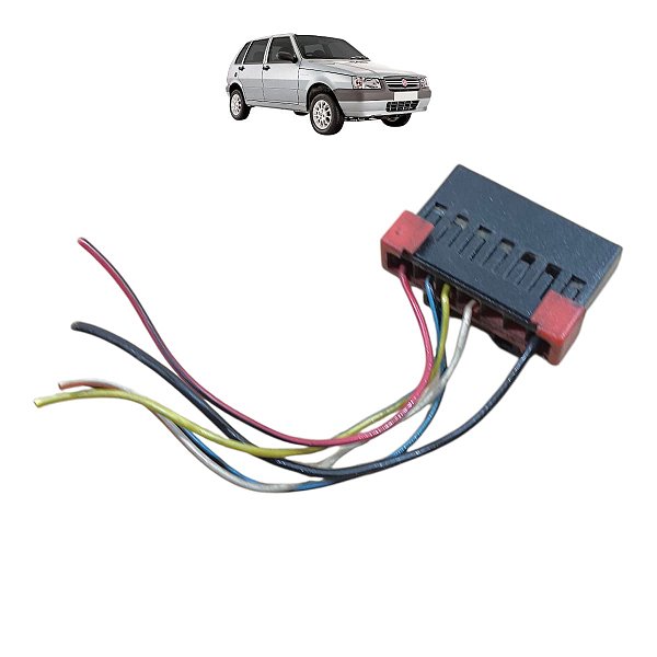 Chicote Conector Plug Lanterna Traseira Fiat Uno 2004 A 2011