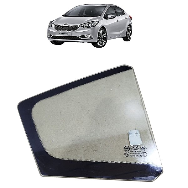 Vidro Fixo Porta Traseira Direita Kia Cerato 2014 A 2016