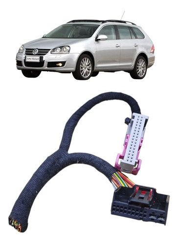 Chicote Conector Vidro Eletrico Dianteiro Jetta 2007 A 2011