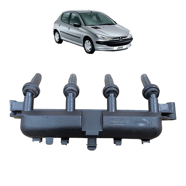 Bobina Ignição Peugeot 206 207 1.4 2005 2006 2007 A 2014