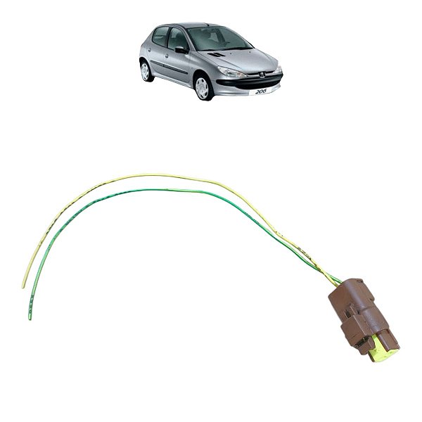 Chicote Conector Plug Luz Pisca Paralama Peugeot 206 207