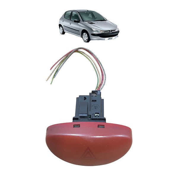 Botao Interruptor Pisca Alerta Peugeot 206 2000 2001 A 2010