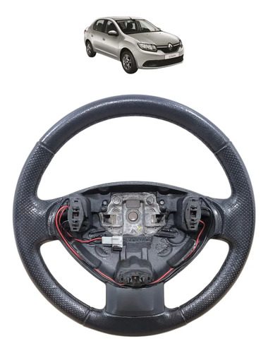 Volante Interno Direçao Renault Sandero 2011 2012 2013 2014 Preto