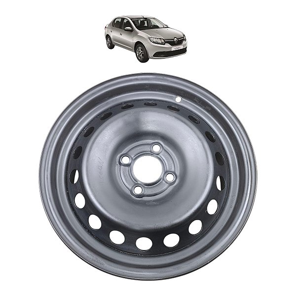 Roda Ferro 4x100 Aro 15 Renault Logan Sandero 2015 A 2020