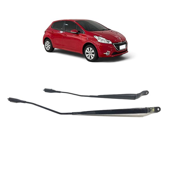Par Braço Limpador Parabrisa Peugeot 208 2013 2014 A 2019
