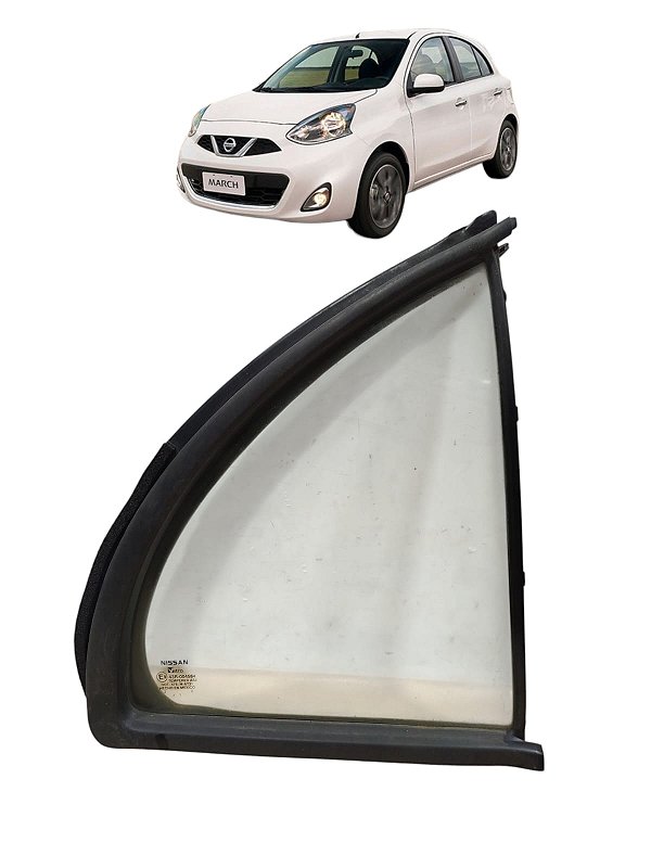 Vidro Fixo Porta Traseira Direita Nissan March 2011 A 2015