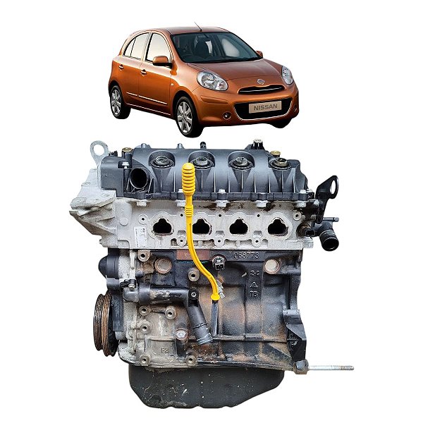 Motor Parcial Nissan March 1.0 2011 2012 2013 2014 Com Baixa
