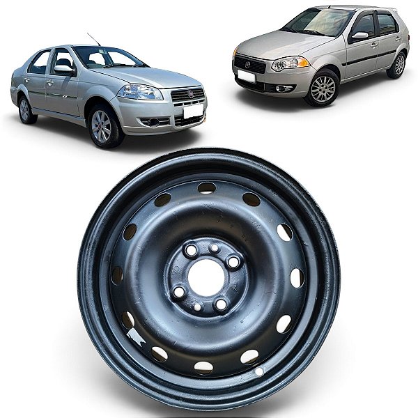 Roda Ferro Aro 14 4x98 Fiat Palio Siena Elx 2007 2008 a 2012