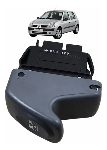 Botao Comando Vidro Renault Clio 2003 A 2012 5 Pinos Par