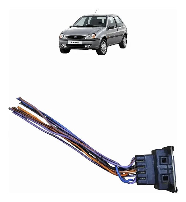 Chicote Lanterna Traseira Ford Fiesta 1999 A 2002