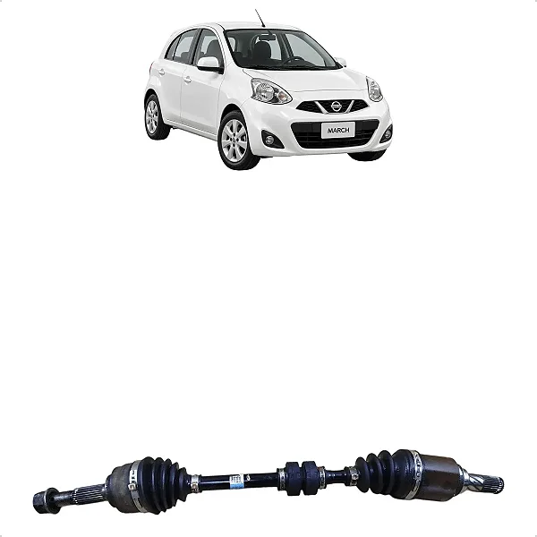 Semi Eixo Dianteiro Esquerdo Nissan March Versa 2012 A 2019
