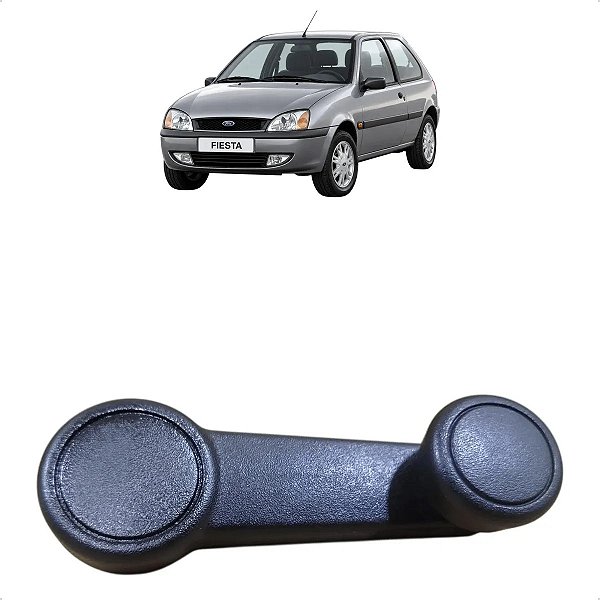 Manivela Vidro Manual Ford Fiesta Ecosport Ka 2002 A 2014 Cinza