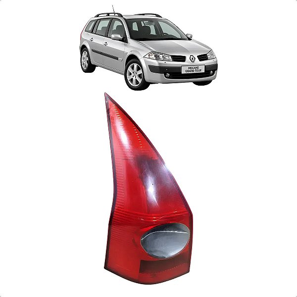 Lanterna Traseira Esquerda Megane Grand Tour 2006 A 2013 Esquerdo/motorista Vermelho