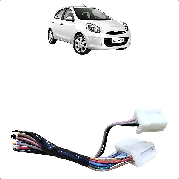 Chicote Vidro Elétrico Dianteiro Esquerdo Nissan March Versa