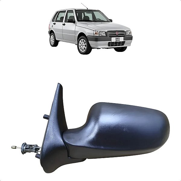 Retrovisor Manual Esquerdo Fiat Uno Mille 2004 A 2013