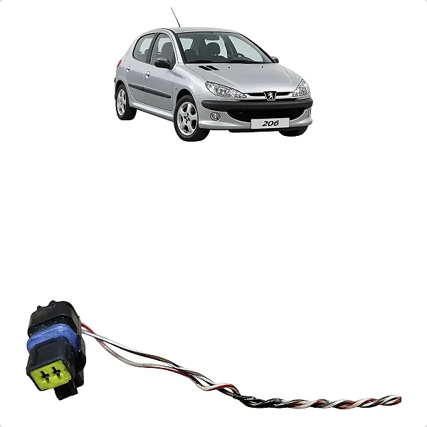 Chicote Plug Conector Sensor Rotação Peugeot 206 1999 A 2010