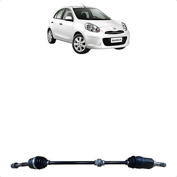 Semieixo Dianteiro Direito Nissan March 2011 A 2015 25x26