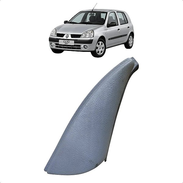 Moldura Retrovisor Dianteiro Direito Clio 2000 A 2012 Cinza