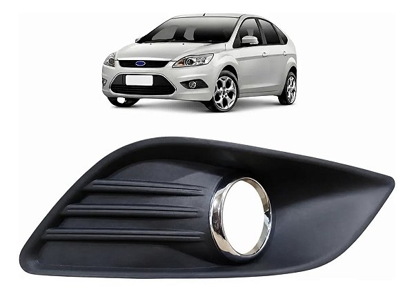 Moldura Farol Milha Direito Ford Focus 2009 A 2012 Preto Direito
