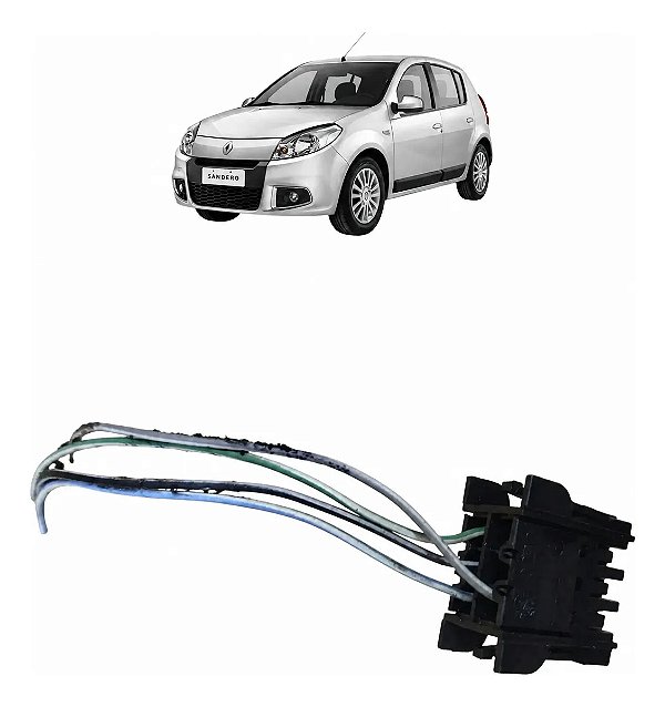 Chicote Botao Comando Trava Eletrica Renault 2008 A 2014