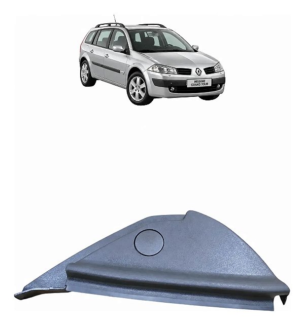 Acabamento Lateral Painel Direito Renault Megane 2006 A 2013 Cinza