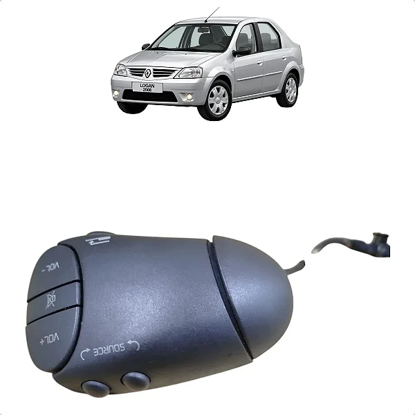 Comando Som Volante Satelite Renault Logan 2007 A 2013