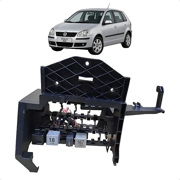 Suporte Caixa Relés E Fusíveis Vw Polo Fox 2003 A 2014