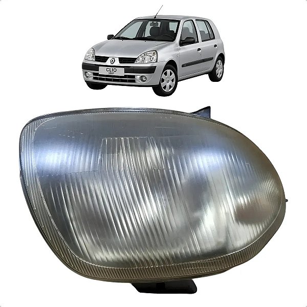 Farol Dianteiro Esquerdo Renault Clio Sedan 2003 A 2012 Esquerdo/motorista