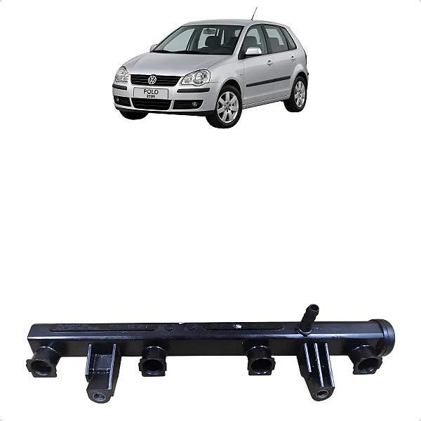 Flauta Combustivel Bico Injetor Vw Polo Fox Gol 2003 A 2014