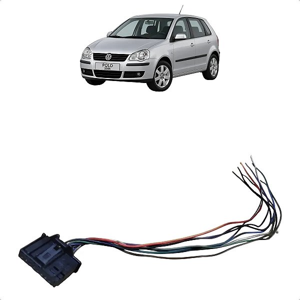 Chicote Modulo Alarme Ultrassom Teto Vw Polo 2003 A 2006
