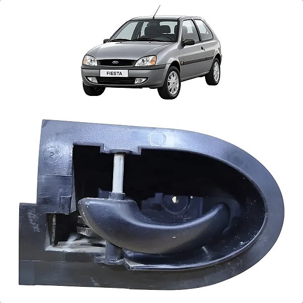 Maçaneta Interna Traseira Esquerda Ford Fiesta 1996 A 2006 Cinza