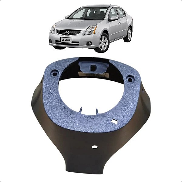 Capa Traseira Acabamento Volante Nissan Sentra 2007 A 2013 Cinza