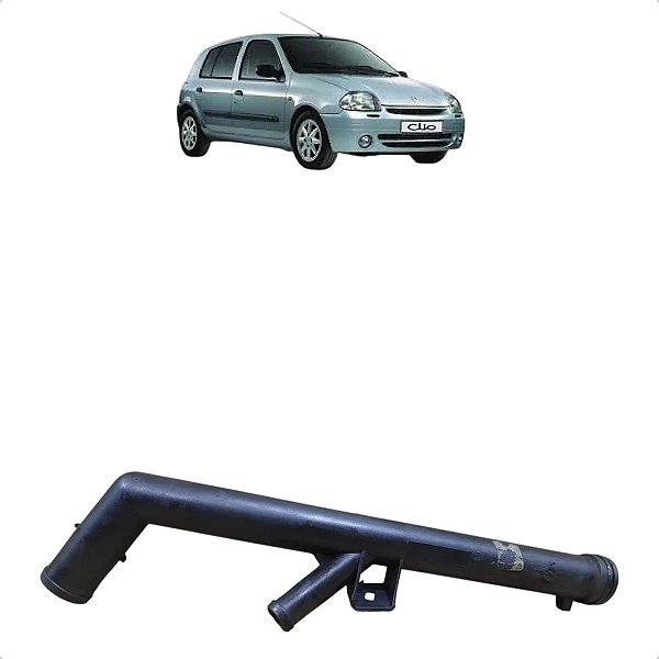 Tubo Agua Refrigeracao Motor Renault Clio 1996 A 2012 1.6 Preto