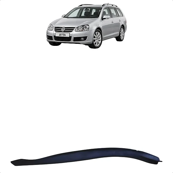 Acabamento Superior Porta Dianteira Esquerda Jetta 2006 Cinza