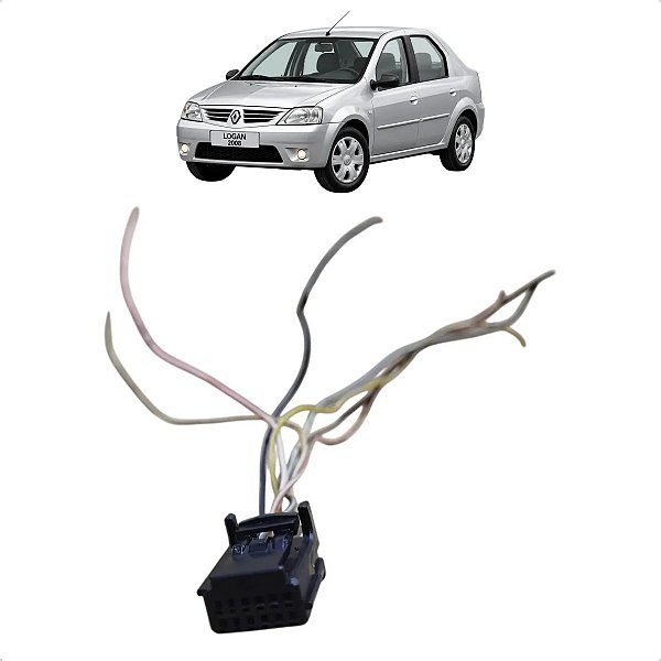Chicote Botao Retrovisor Eletrico Renault Logan 2007 A 2013
