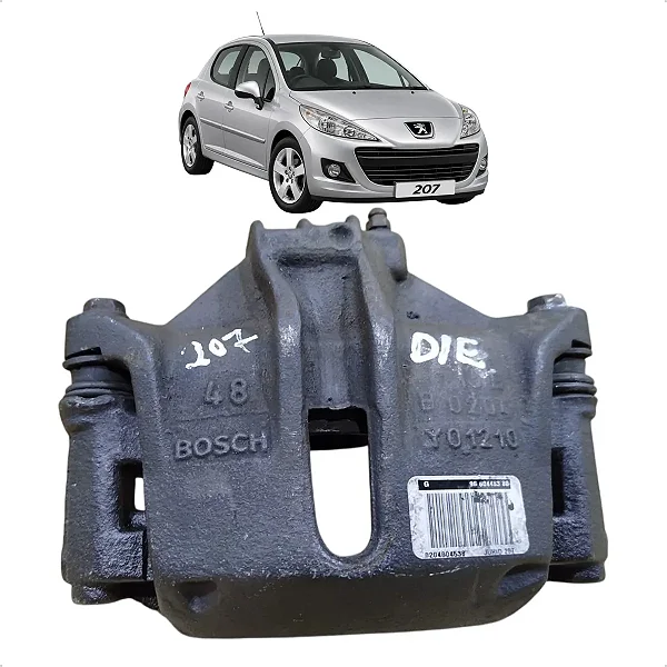 Pinça Freio Dianteira Esquerda Peugeot 207 2008 A 2015 1.4