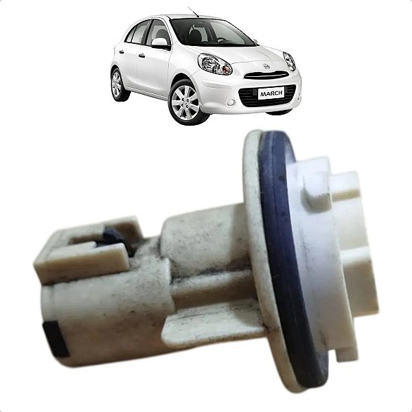 Soquete Pisca Farol Dianteiro Nissan March Versa 2011 A 2019 Cinza
