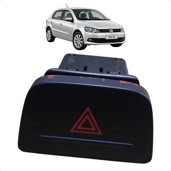Botao Interruptor Pisca Alerta Vw Gol Voyage G6 2013 A 2016 Vermelho
