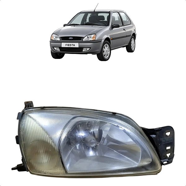 Farol Dianteiro Direito Ford Fiesta Courier 1999 A 2002 Direito/passageiro