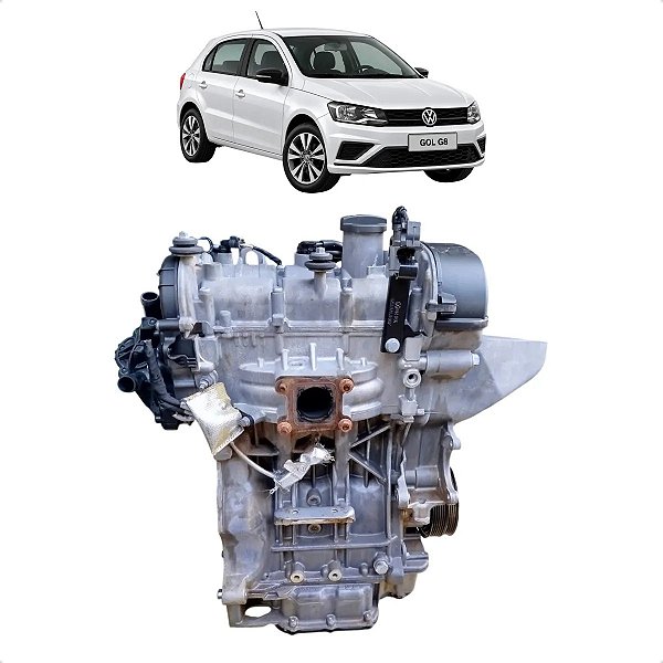 Motor Parcial Vw Gol Voyage Fox 1.0 3cc 12v 2016 A 2022