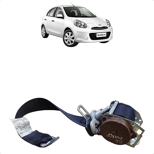 Cinto Seguranca Traseiro Direito Nissan March 2011 A 2014