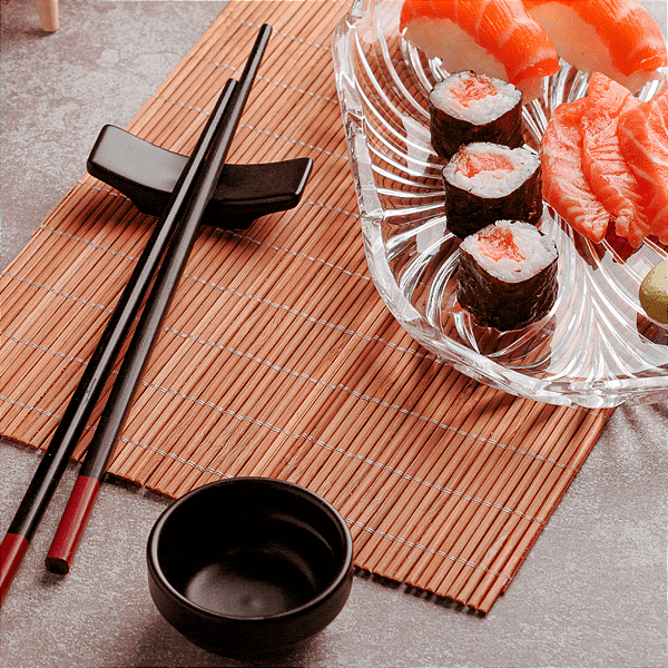 Jogo para Sushi de Bambu com 8 Peças Yokohama Lyor
